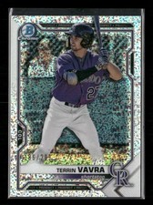2021 Bowman #BCP-100 Terrin Vavra Chrome Prospects Speckle Refractor #/299