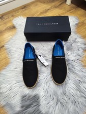 Tommy Hilfiger Men's Black Espadrilles, Size UK 10, New With Box