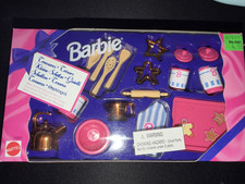 Barbie Pretty Treasures Baking Set Mattel 1996 NIB