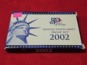 2002-S US Mint 10 Coin Proof Set. Ultra Cameos.  OGP                    #MF-3908