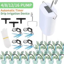 1pcs Automatic Plant Watering Pump Kit Drip Irrigation System with Timer - NEW