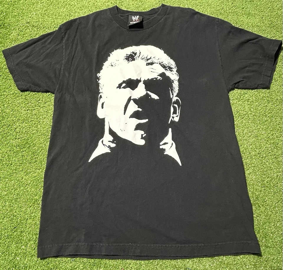 Винтажная футболка рестлера WWE Vince McMahon 2002 WWF размер Large Hulk Hogan - Изображение 2 из 4