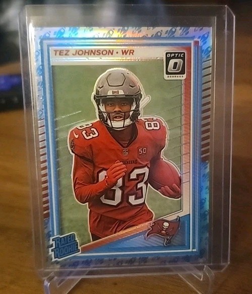 2025 Donruss Optic 231 Tez Johnson Rated Rookie Rocket Emoji Prizm RC