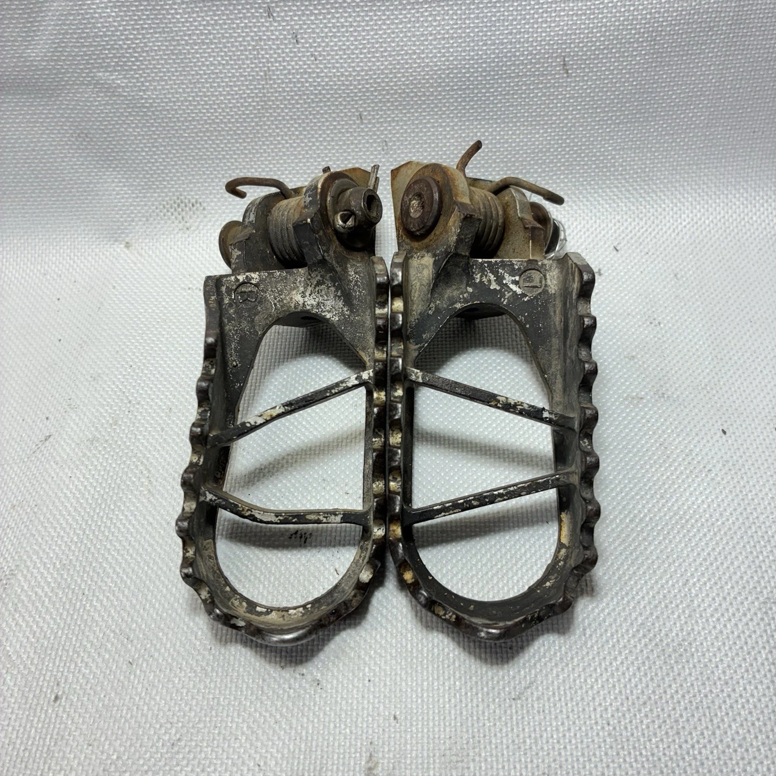 1998 - 2021 Kawasaki KX85 KX100 Left Right Foot Peg Set Spring Pin