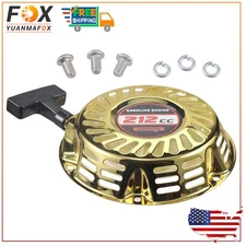 Gold Chrome Pull Recoil Starter For 28400-ZH8-013ZA  Mini Bike Go Kart Engine