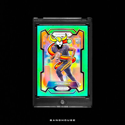 1/1 JOE MILTON III RC   GREEN PRIZM ROOKIE SSP   NEW PENINI: ONE OF ONE ART