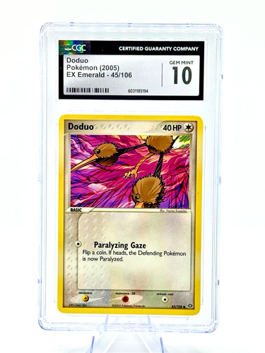 Doduo graded CGC 10 for sale on eBay