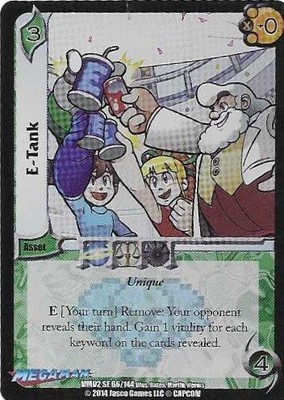 Mega Man E-Tank 2014 Battle Network Weiss Capcom 86/144 TCG