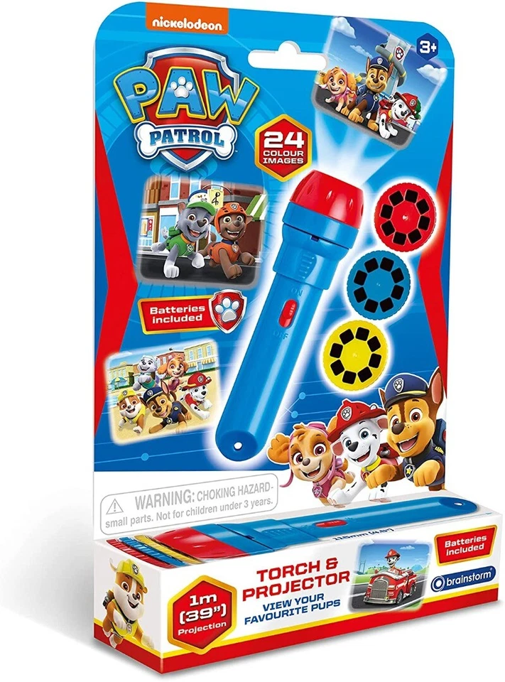 NEW Paw Patrol Torch & Projector 24 Colour Images