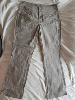 Damen Jeans Hose beige Cheer Gr. 42 W35 L32
