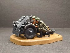 Homemade 1/72 WWII German 75MM Gun Infantry Finished Model Ornament Toys
