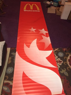 Olympic Vinyl Banner Atlanta 1996 Used At Olympics 136in x 32in