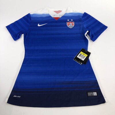 Nike Womens US Soccer 2015 Stadium Away Jersey S Blue 640872 480 
