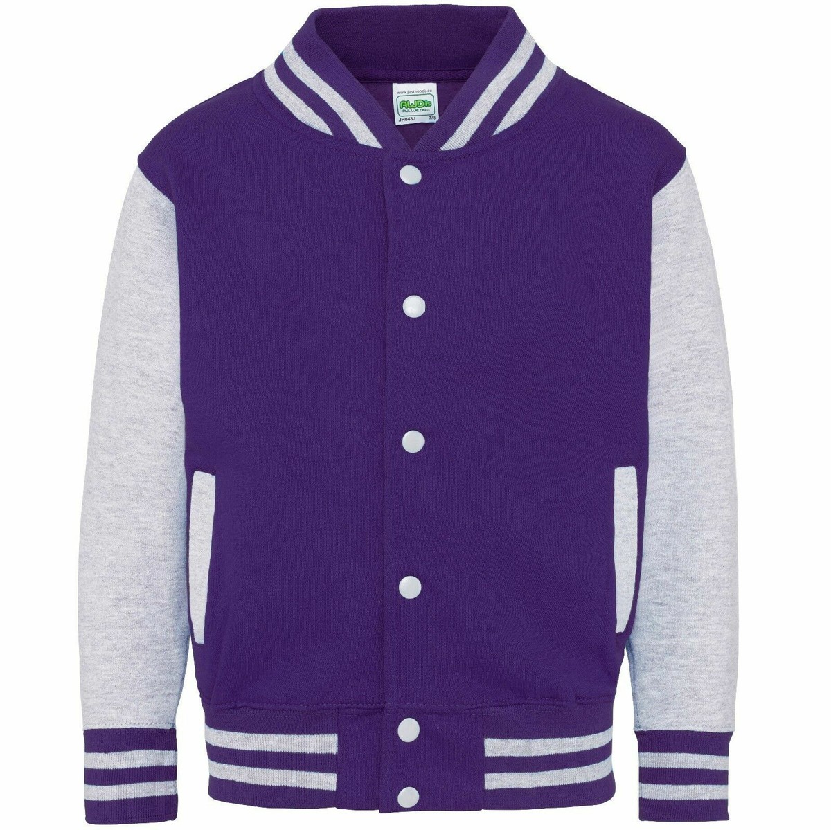 ★ Urbandtype.★ boy Wool Varsity Jacket Purple UBDFJK0 Unisex Letterman Baseball Varsity Jacket Wool/Leather Sleeve