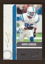 2001 Marvin Harrison Topps Stadium Club Lone Star Signature #LS-MH HOF Colts