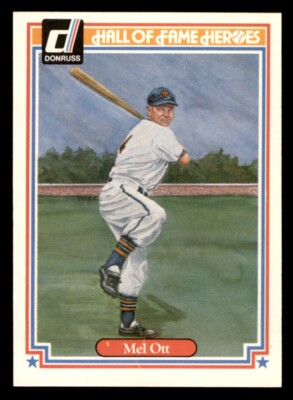 1983 Donruss HOF Heroes Baseball #40 Mel Ott VG