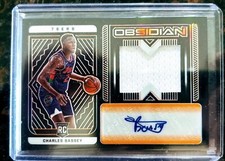 2022-22 Obsidian Charles Bassey /35 Auto Jersey Patch Orange Etch RPA RC 76ers
