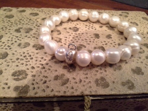 THOMAS SABO PEARL CHARM BRACELET WITH 