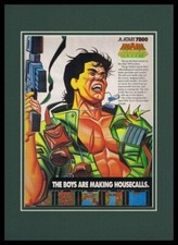 Ikari Warriors 1990 Atari 7800 11x14 Framed ORIGINAL Advertisement  image
