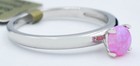 GENUINE 0.57 Cts PINK OPAL SOLITAIRE RING SOLID .925 STERLING SILVER - NWT — photo 2