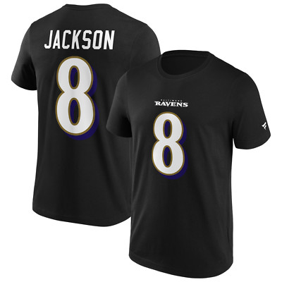 NFL T-Shirt Baltimore Ravens Lamar Jackson schwarz Graphic Football Trikot