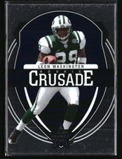 Leon Washington 2006 Leaf Rookie Stars Crusade #RC-23 Football Card /500
