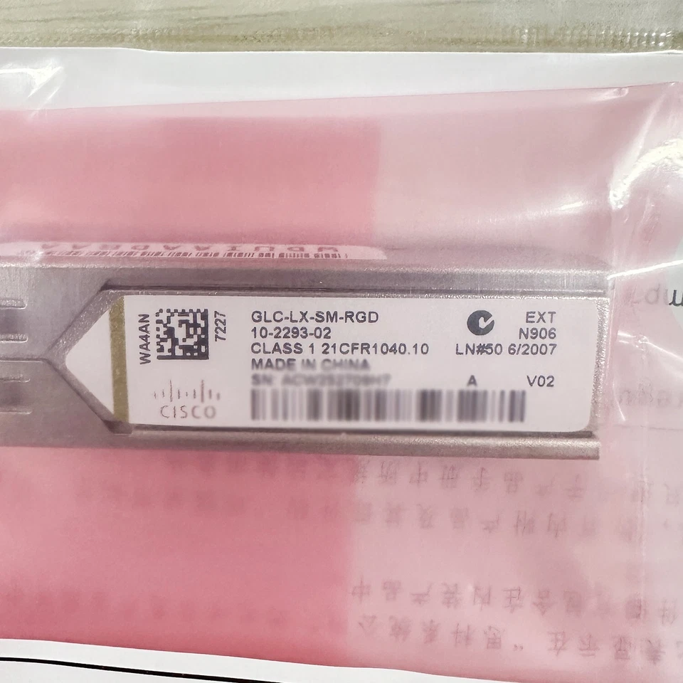 GLC-LX-SM-RGD 1000BASE-LX/LH SFP, 1310nm, 10km, SMF Transceiver Module Cisco - Image 3 of 4