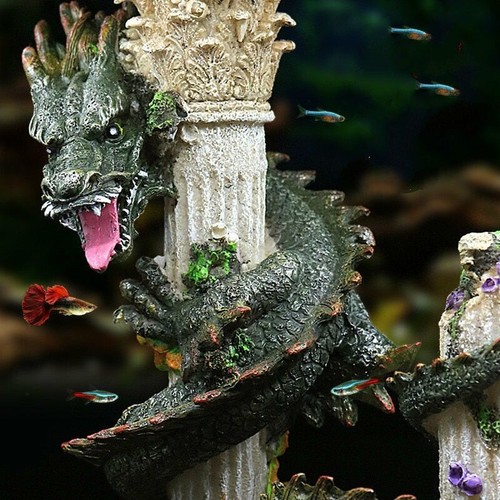 dragon statue for aquarium