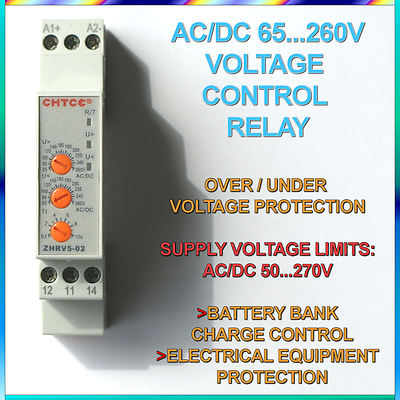 65V...260V Range AC/DC Protective Relay Against Over / Under Voltage ...