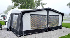 Dorema Starcamp Charcoal Awning Size 13 950-975cm Steel Poles/curtains/skirt Vgc