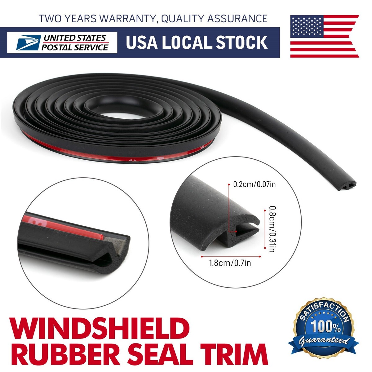 Car Windshield Weather Seal Rubber Trim Molding Cover 10 Feet For Toyota Models
