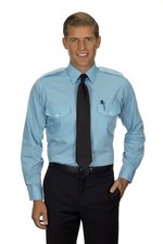 Van Heusen Long Sleeve Blue The Aviator Pilot Uniform Shirts