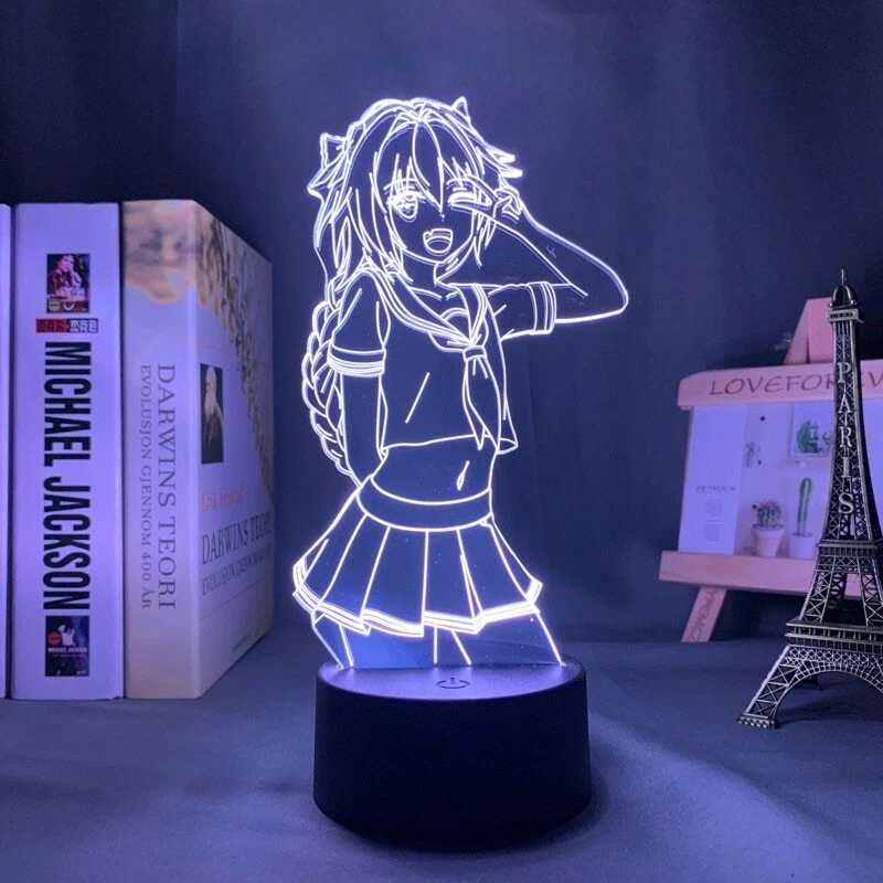 Acrylic Led Night Light Anime Fate Apocrypha Astolfo 3D Lamp Bedroom Decor Gift