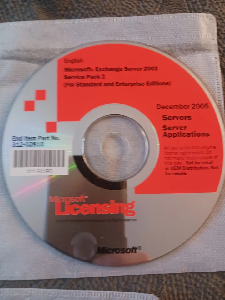'5' Microsoft Licensing Servers/Server Applications Discs - VTG Software 2003/05 - Image 4 of 4