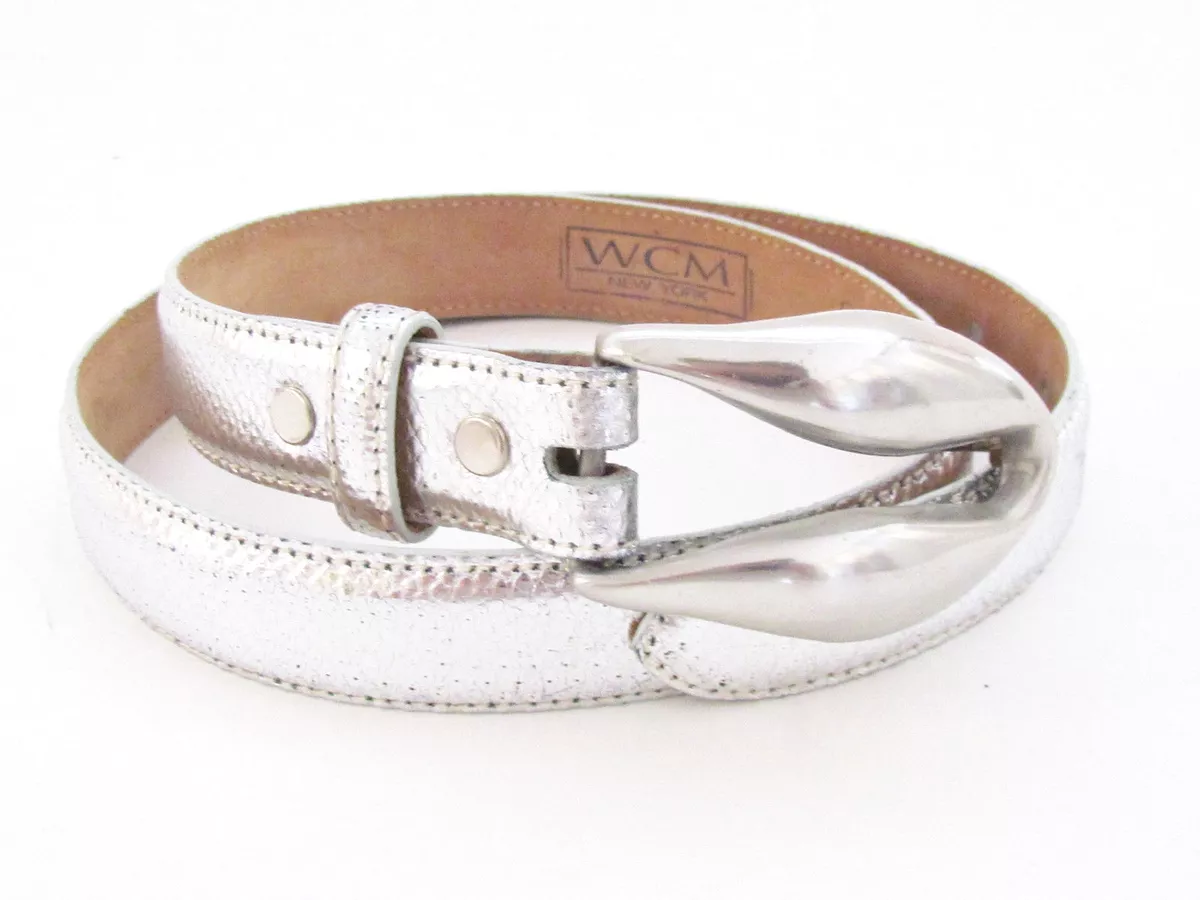 Designer silver best sale belt