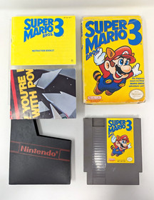 Super Mario Bros. 3 (Nintendo NES, 1990) Left Bros CIB con scatola e manuale testato
