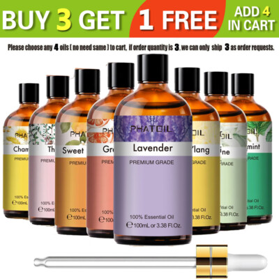 100ML Pure Aromatherapy Essential Oils for Diffuser, Humidifier, Candle Making