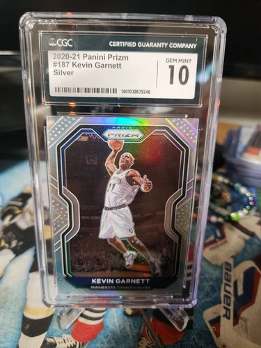 2020-21 Panini Prizm Kevin Garnett Silver #187 CGC 10 GEM DVS 4000