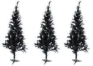 Albero Di Natale Ebay.Nero Artificiale 5t 6ft Albero Di Natale Tradizionale Decorazione Albero Natale Ebay