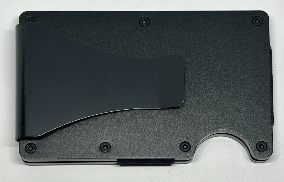 New York Yankees NY Delgado Metal Bloqueo RFID Delgado Billetera Grabada con Láser Foto 2 de 4