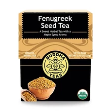 Buddha Teas Organic Fenugreek Seed Tea - OU Kosher, USDA Organic, CCOF Organic, 