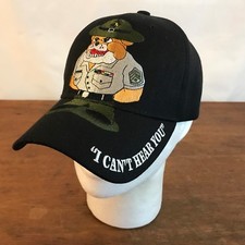 US Marines Black Acrylic Strapback Baseball Cap Hat CH17