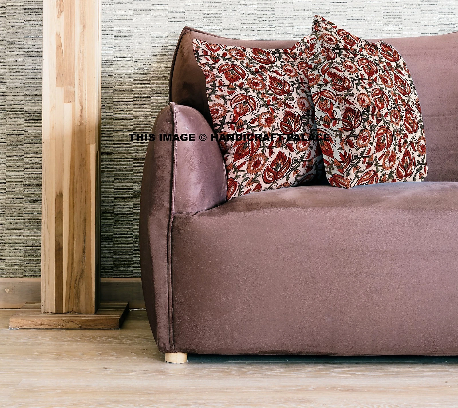 16" Cushion Covers Cotton Pillow Sham Decor Sofa Case Indien Floral Print Throw