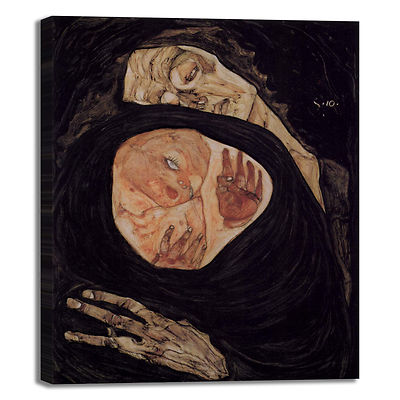 Schiele tote Mutter Design Bild Druck Leinwand Gemälde Rahmen Wohnkultur