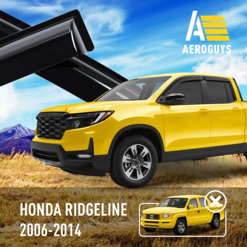 Protectores de lluvia viseras de ventilación para Honda Ridgeline 2017-2025 - Imagen 4 de 9