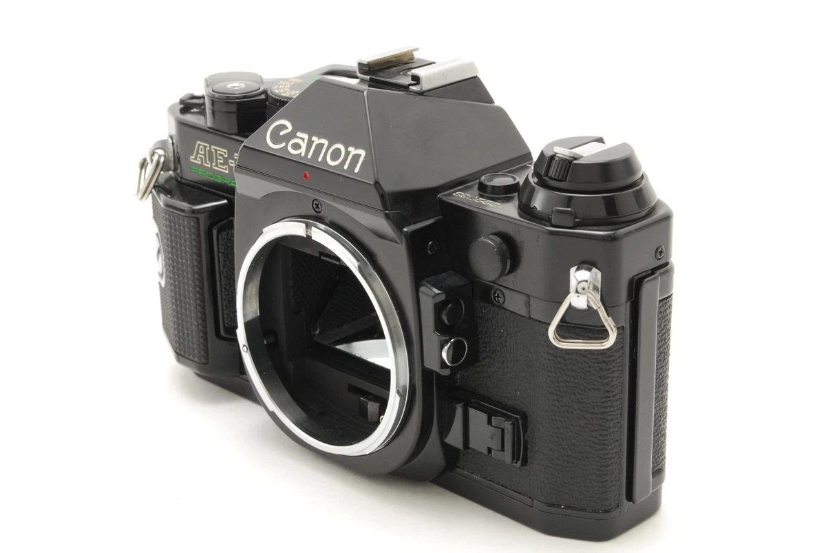 [Exc+5] Cámara fotográfica Canon AE-1 Program 35 mm SLR negra de JAPÓN