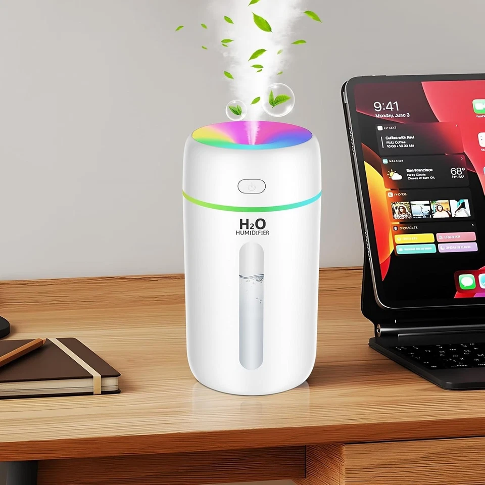 250ML Mini Luftbefeuchter mit Nachtlicht für Schlafzimmer Kinder Pflanzen - Bild 3 von 4