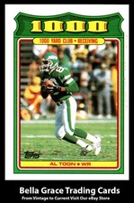 1988 Topps Al Toon #9 New York Jets 1000 Yard Club NFL Football