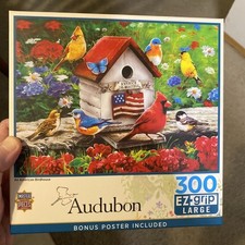 MasterPieces AN AMERICAN BIRDHOUSE 300 Piece Jigsaw Puzzle By Greg Giordano