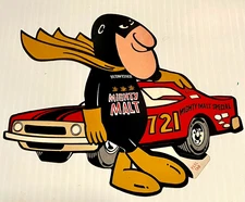 Budweiser Beer BUD MAN Race Car Mighty Malt Special Decal '70's